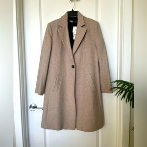 #zara #coat #woolblend #lapelcollar